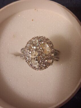 Statement Moment Lemon Zirconia Rhodium Ring